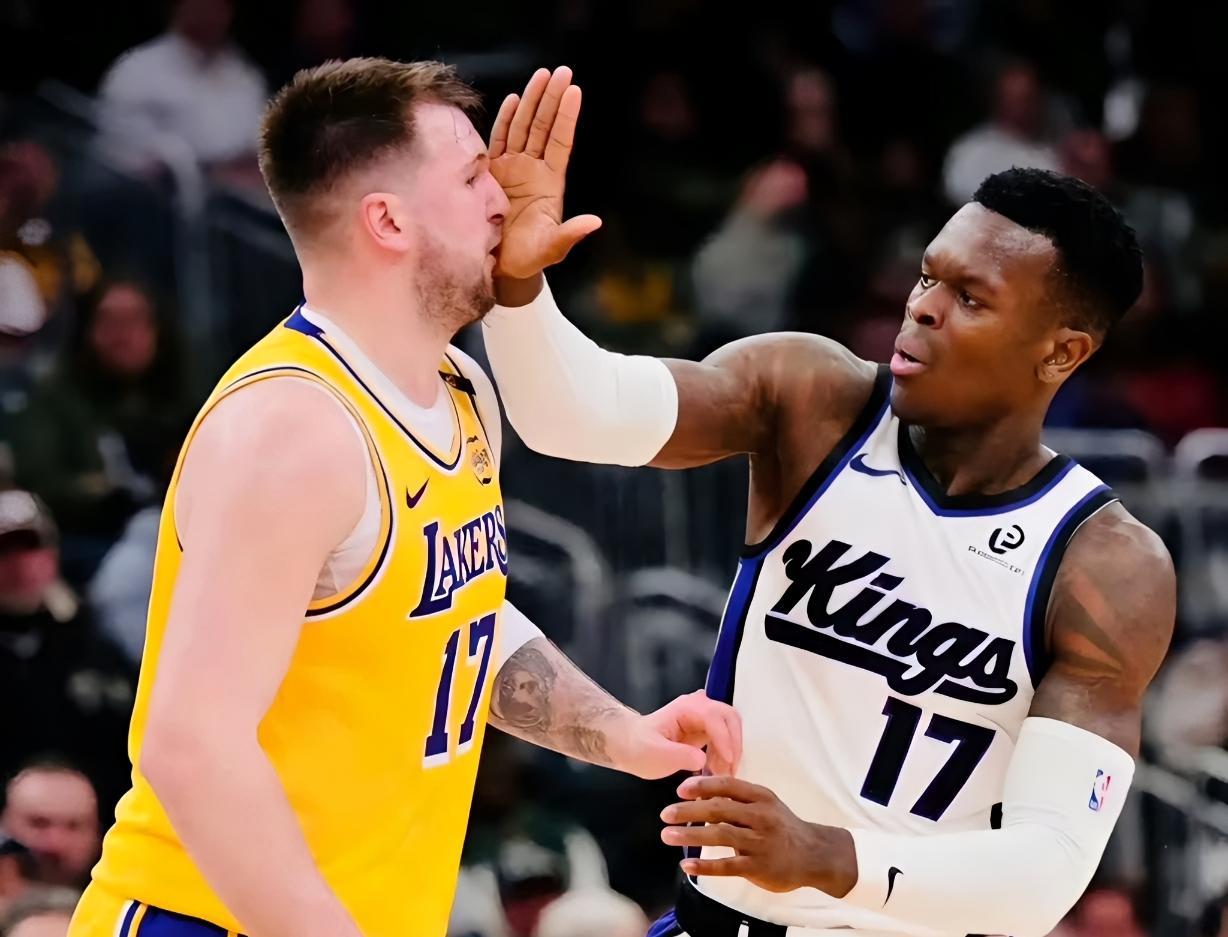 联盟还是宠溺东契奇，他挑事之后被禁赛的却是小黑施罗德。

湖人和国王的比赛中，东