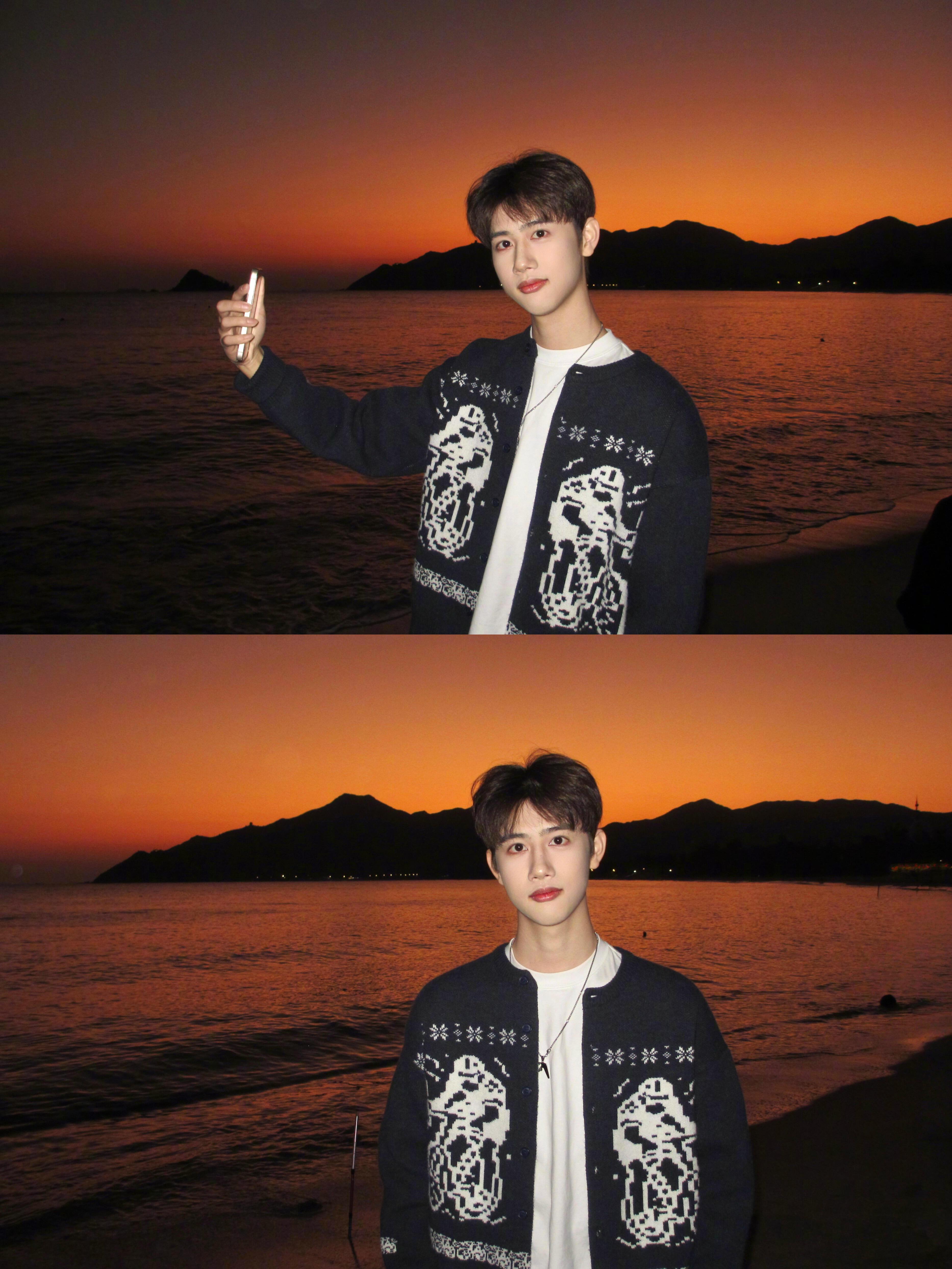 我收集的每一个日落，都是我的孤独时刻。我总是痴迷于一些短暂、浓烈的浪漫瞬间就比如