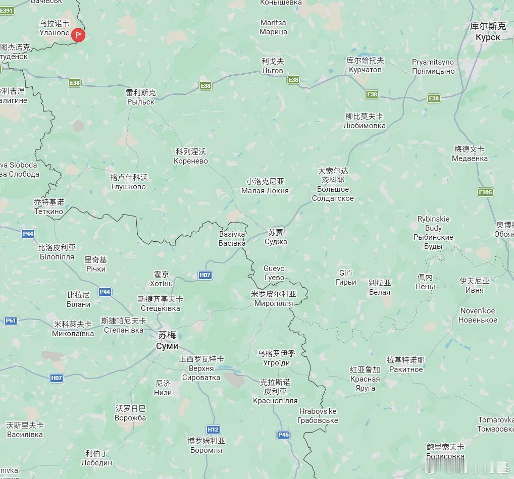 北方集群继续在苏梅边境抠，占领了西多里夫卡来源：DIVGEN 🚩 Карта 