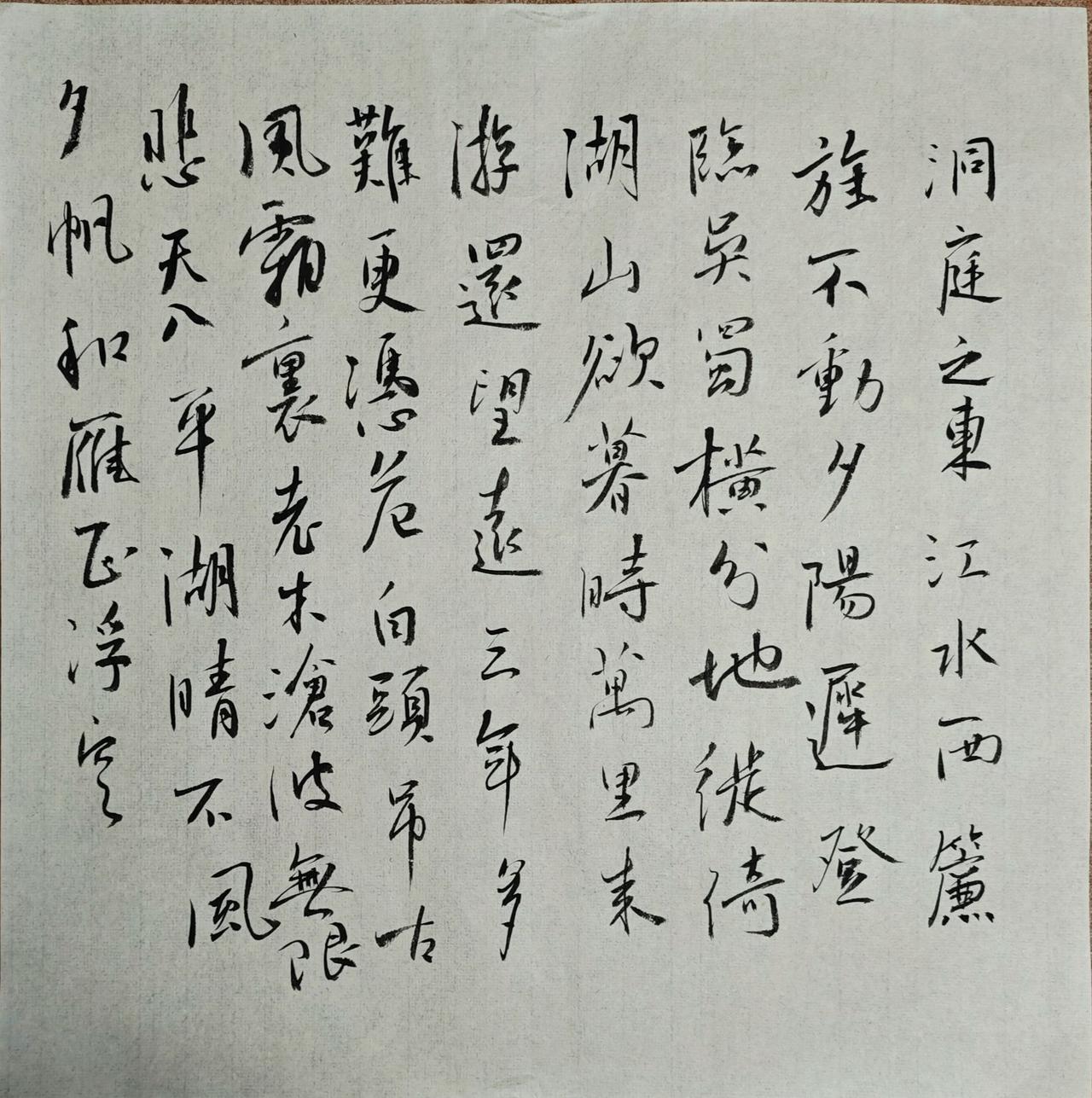 徙倚湖山欲暮時。
萬裏來游還望遠，
三年多難更憑危。
白頭吊古風霜裏，
老木滄波