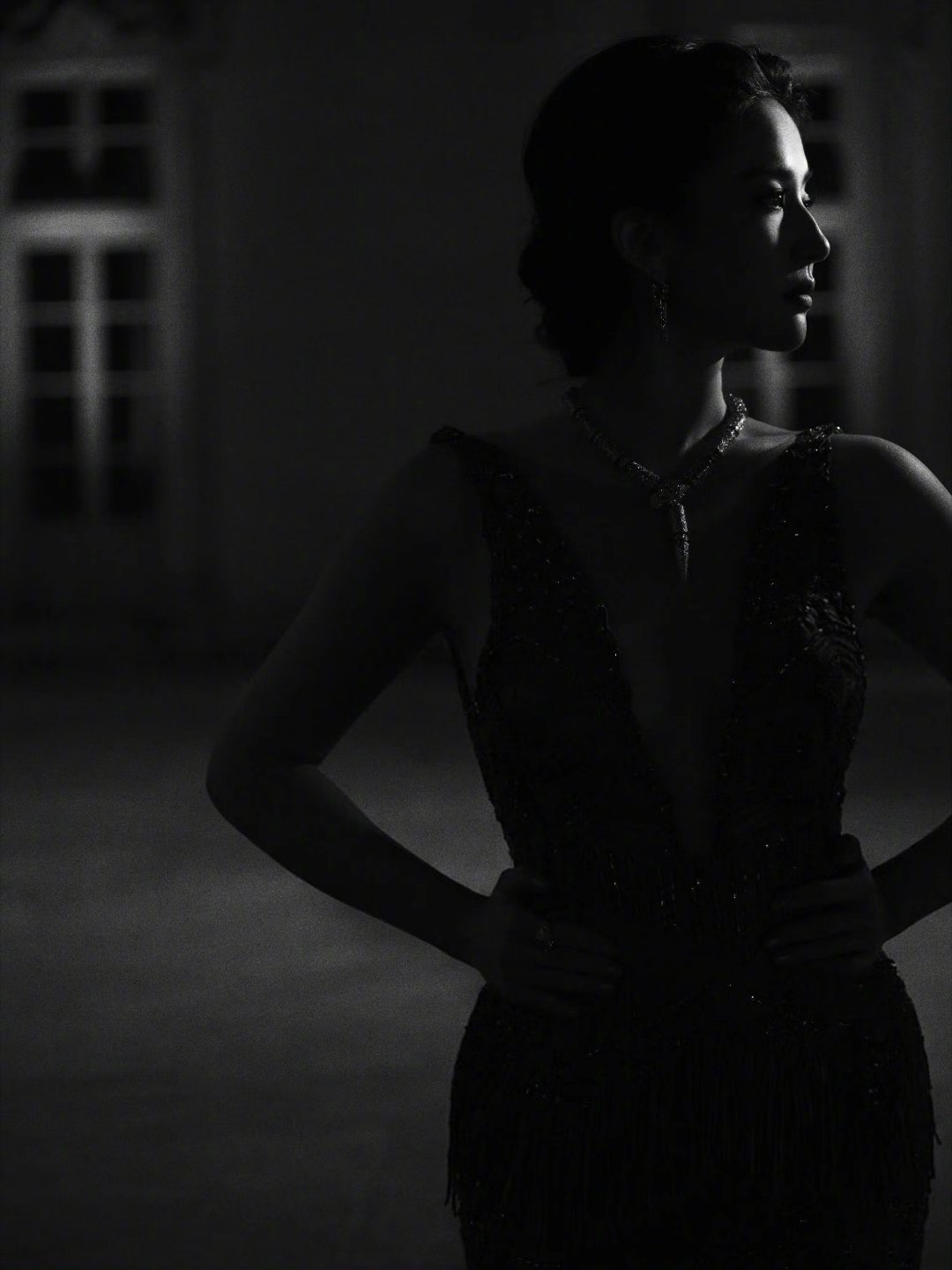 暗影中的刘亦菲刘亦菲暗影轮廓 谁懂这个暗影中的刘亦菲，身体线条和脸部轮廓展现的淋