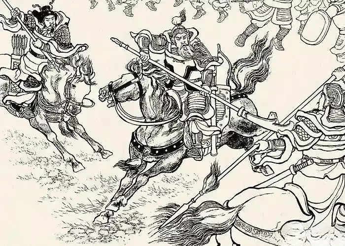 “无义老贼，下马投降，可饶你不死！否则，拿命来！”与这位老将军有杀兄之...