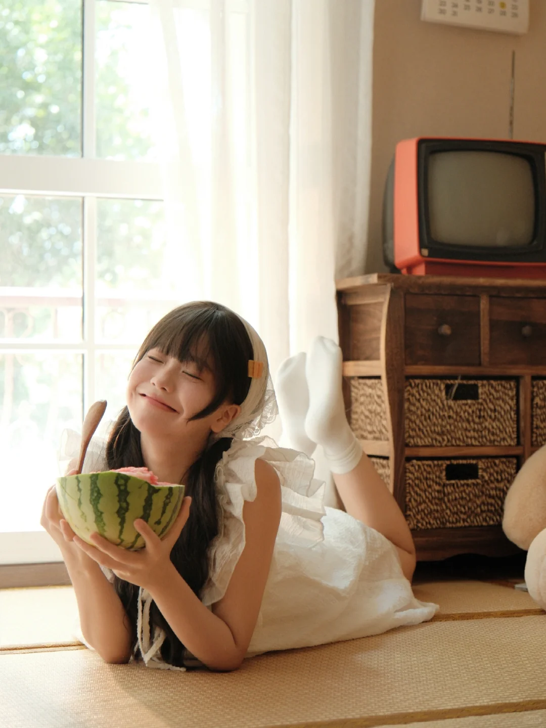 夏天要结束了对吧🍉日系居家写真