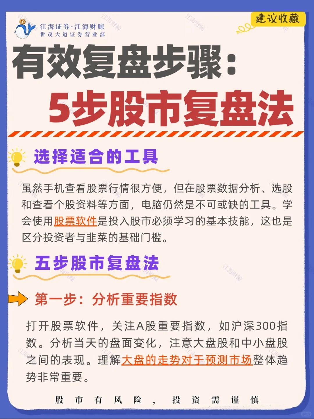 🔥🔥5步股市复盘法‼️