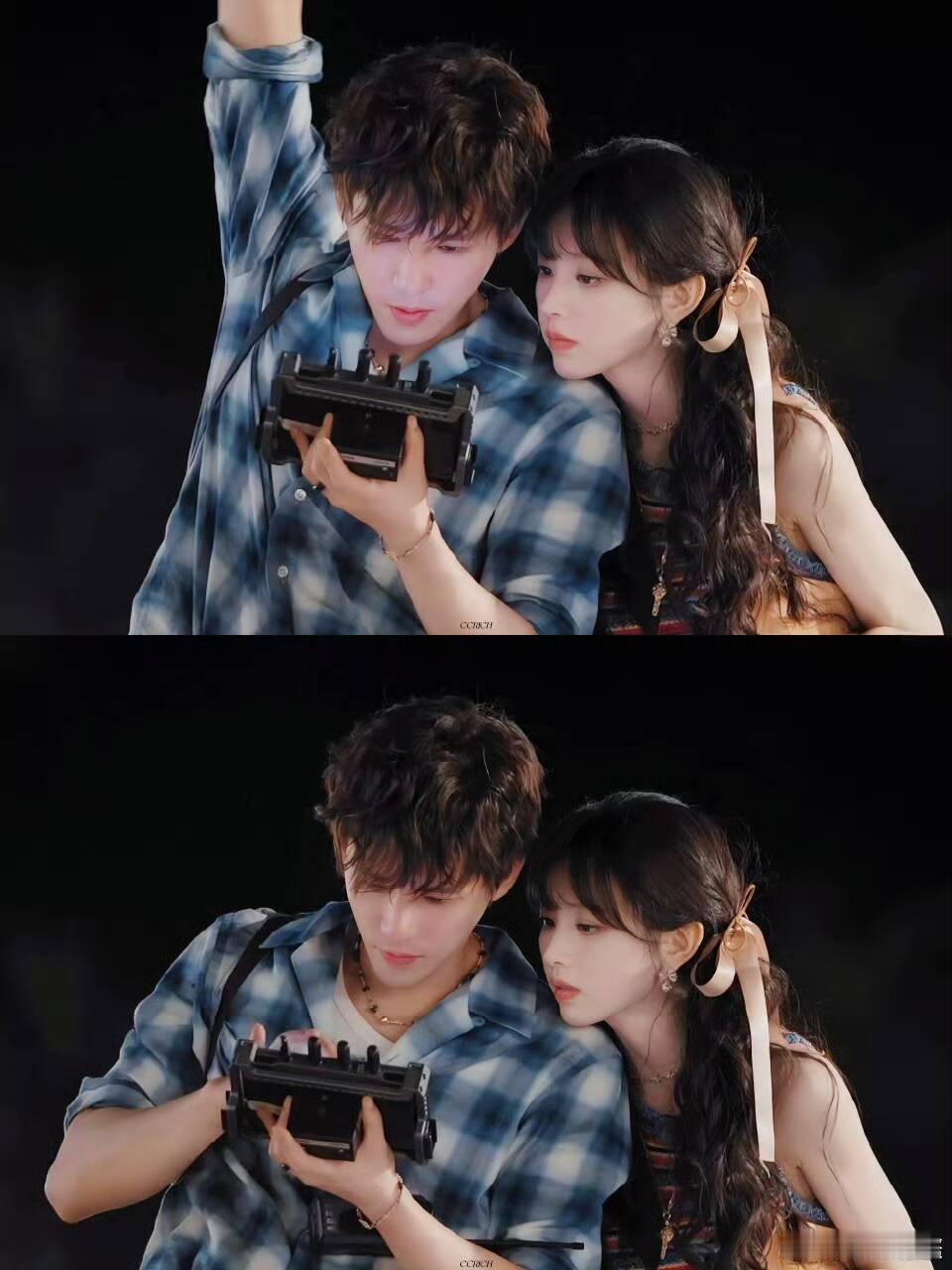忙忙碌碌发了双人组合照这对真的越看越上头，青梅竹马氛围感封神忙忙碌碌寻宝藏