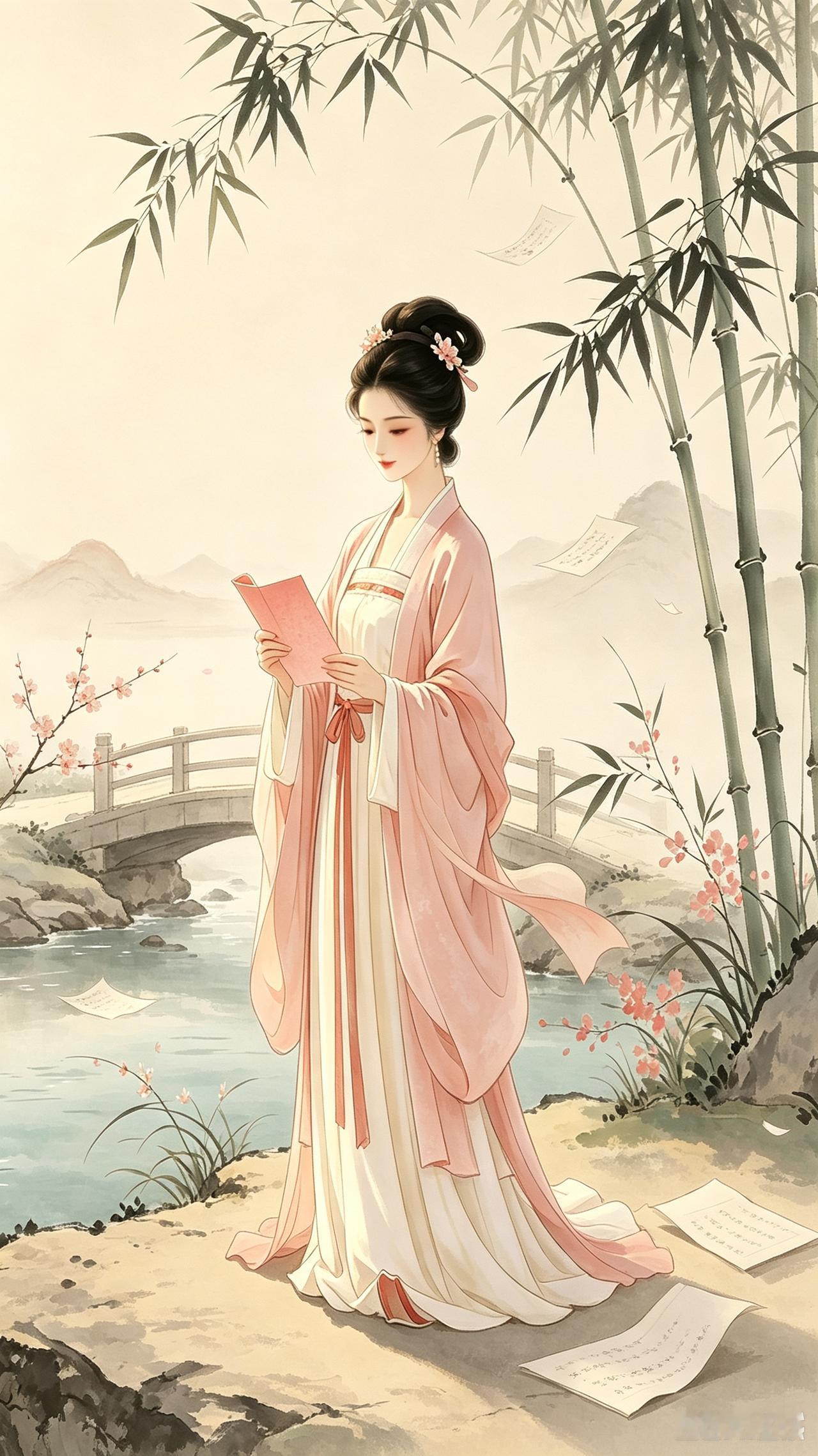 浣花溪留诗笺千古，风尘里守一世清骨。世人总把薛涛困于情爱旧事，却忘了她以才情破阶