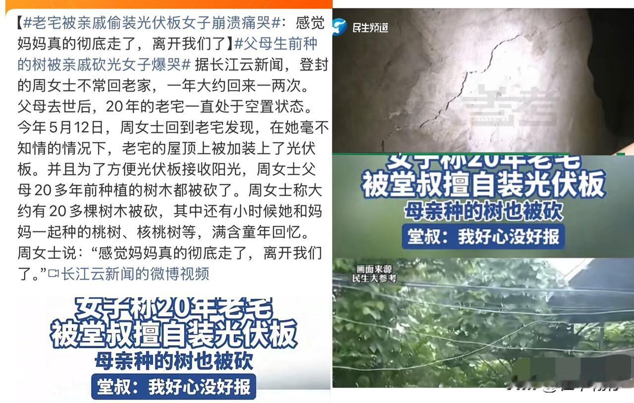 从“好心”到“心碎”：二十年老宅被毁，比法律更难理清的是亲情的边界

2026年