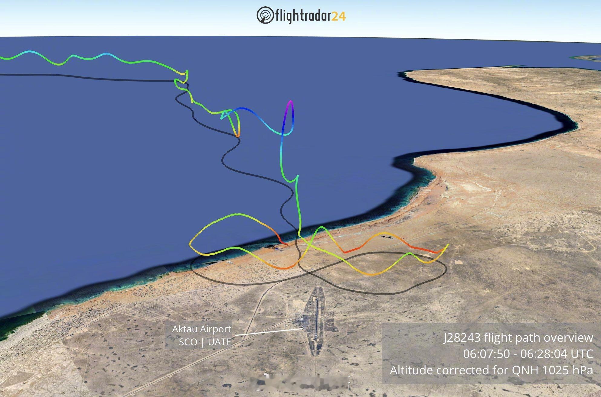 【失事航班上的英雄飞行员，向他们致敬🫡】Flightradar24根据坠毁的阿