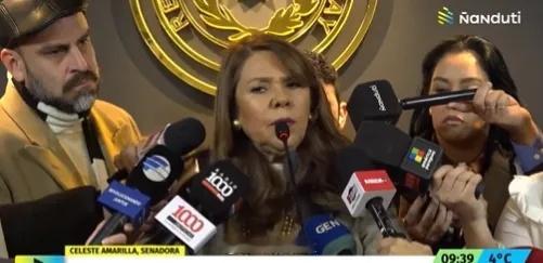 此前因对姆巴佩发表涉种族歧视言论的巴拉圭议员Celeste Amarilla与昨