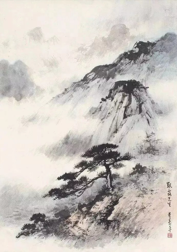 董寿平国画。董寿平（1904－1997），原名揆，字谐柏，后改名寿平，山西省临汾