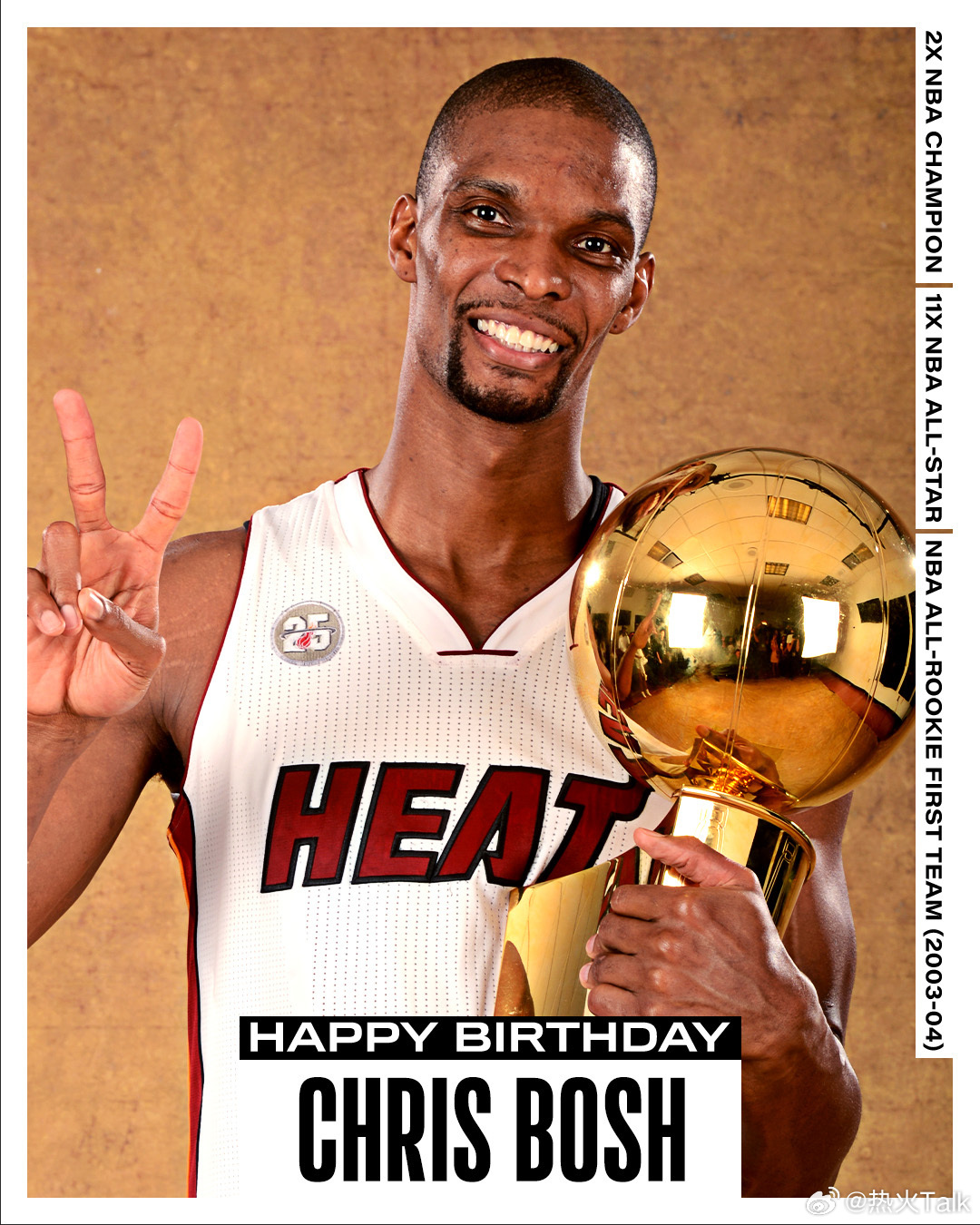 祝克里斯·波什42岁生日快乐🎂11届全明星、2次NBA总冠军、名人堂成员——龙