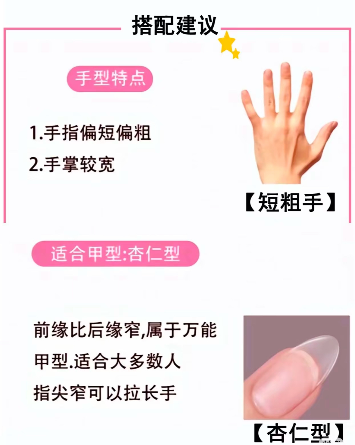 做了美甲后弟弟逐渐烦我了 自测手型✋看看你适合哪款甲型💅 