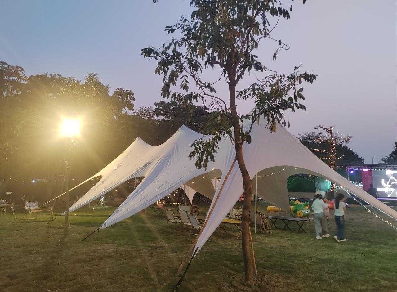 户外露营，一票通玩好去处
📍广州 早禾田悠闲营地·烧烤·团建·露营