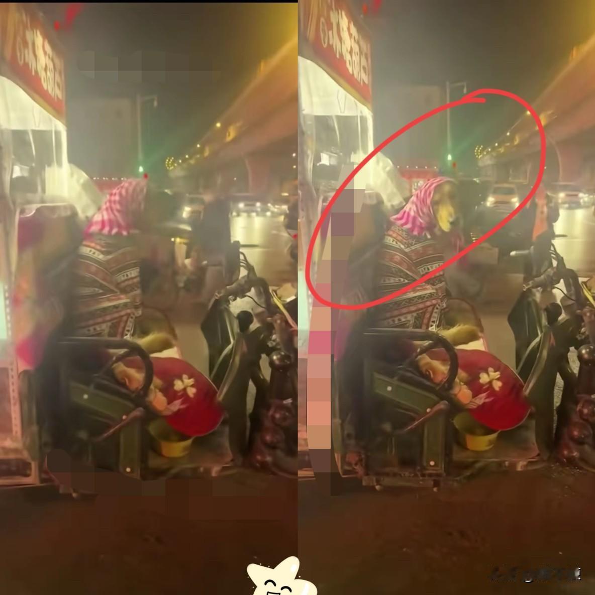 辽宁沈阳，一男子看到一个卖糖葫芦的摊位，想买一串糖葫芦，谁能想到冲三轮车喊了声“