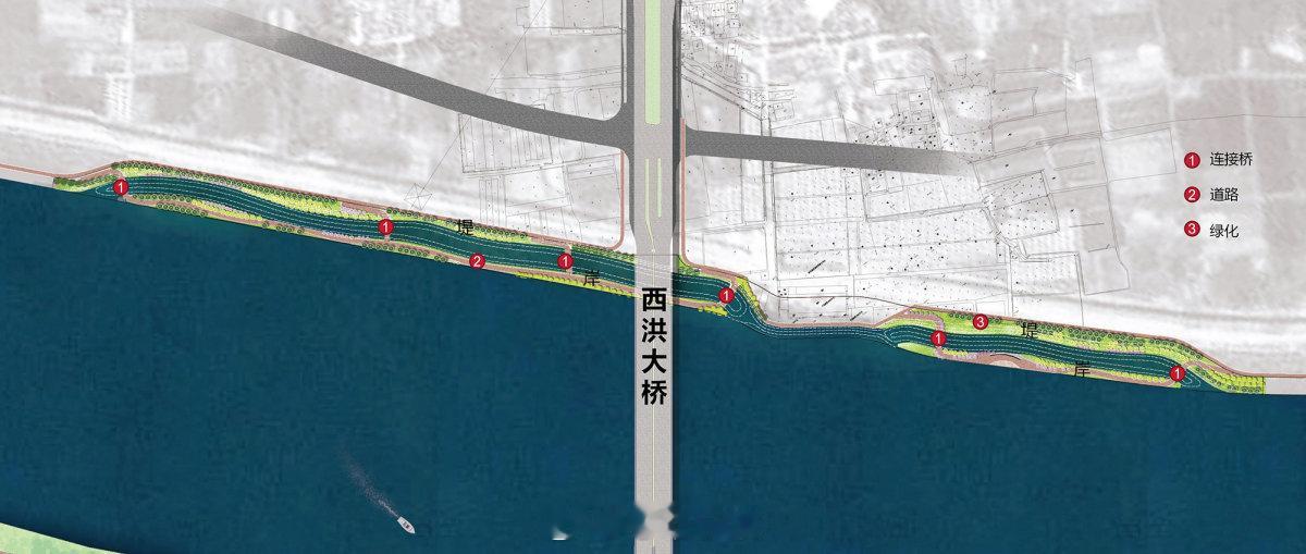 宁波西洪大桥下绿道断行即将迎来改造 近日，有市民反映宁波西洪大桥通车后，姚江北岸