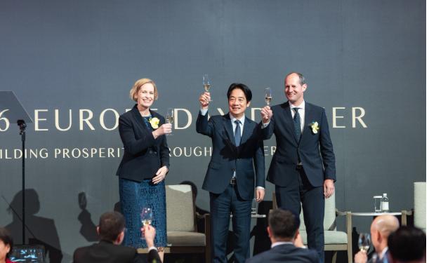 不欢迎，台湾很失望！5月26日晚间，赖清德在台北万豪酒店出席ECCT欧洲日晚宴，
