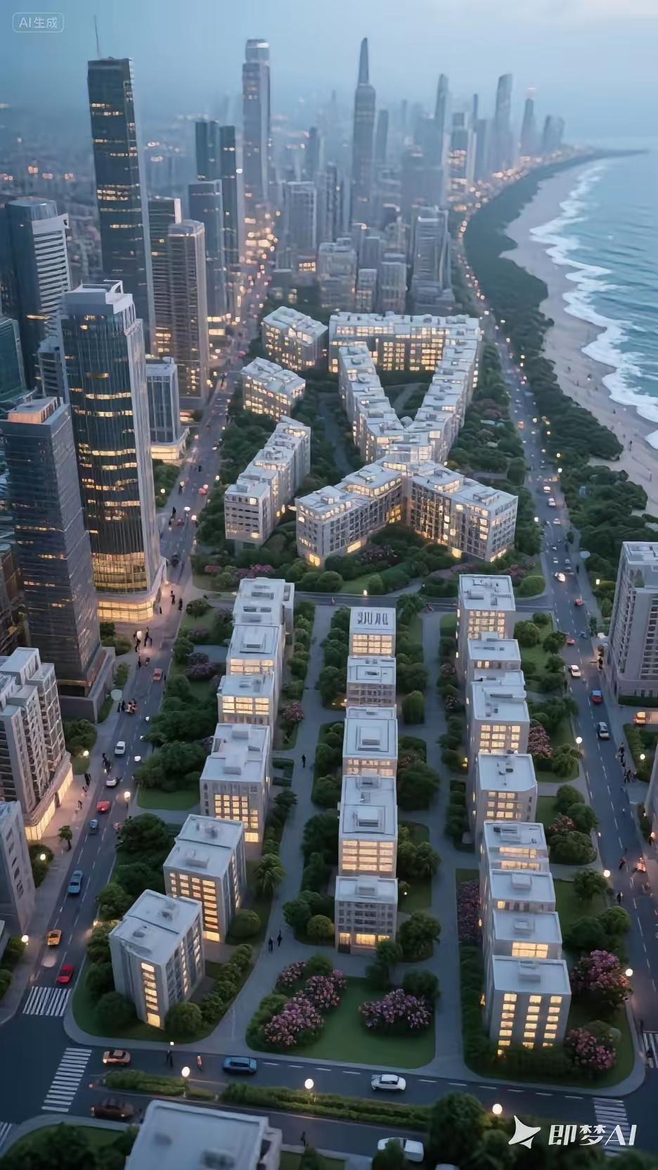 汉川的城市夜景，简直是一场视觉盛宴！摩天大楼灯火辉煌，每一扇窗户都像是镶嵌在夜空