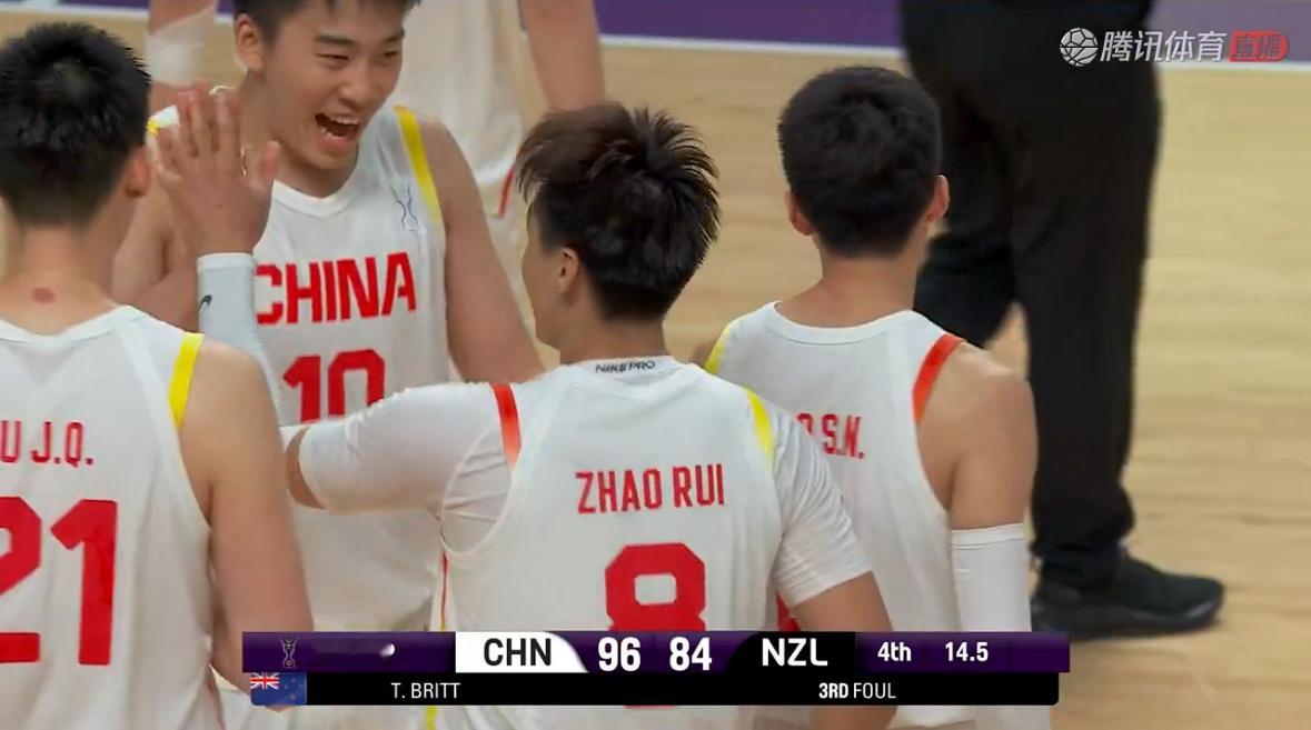 赵睿打板三分，杀死比赛！！！！决赛我们来了！！！！中国男篮vs新西兰男篮 ​​​