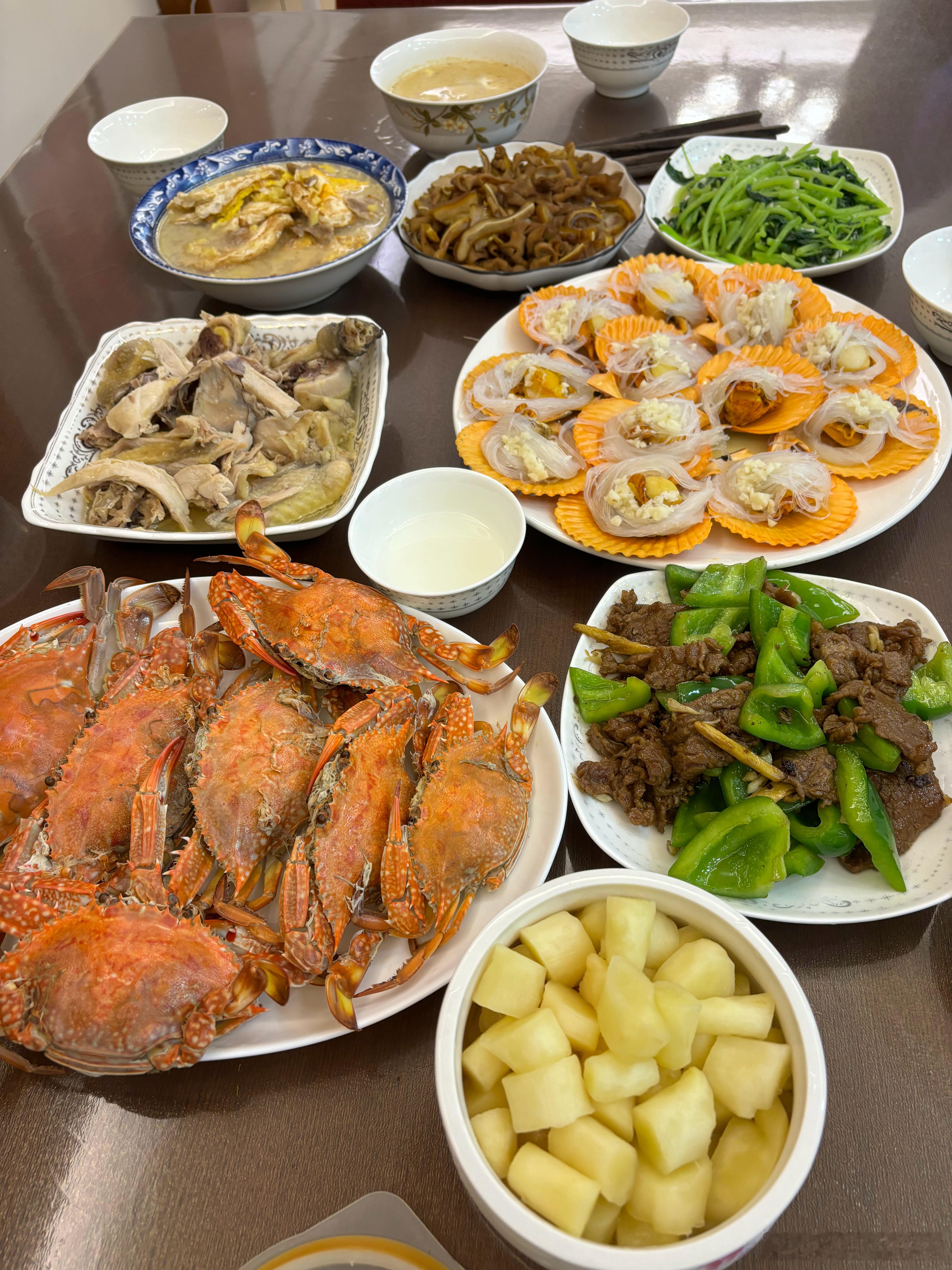 晚餐～每天被爸爸妈妈和姐姐投喂美食