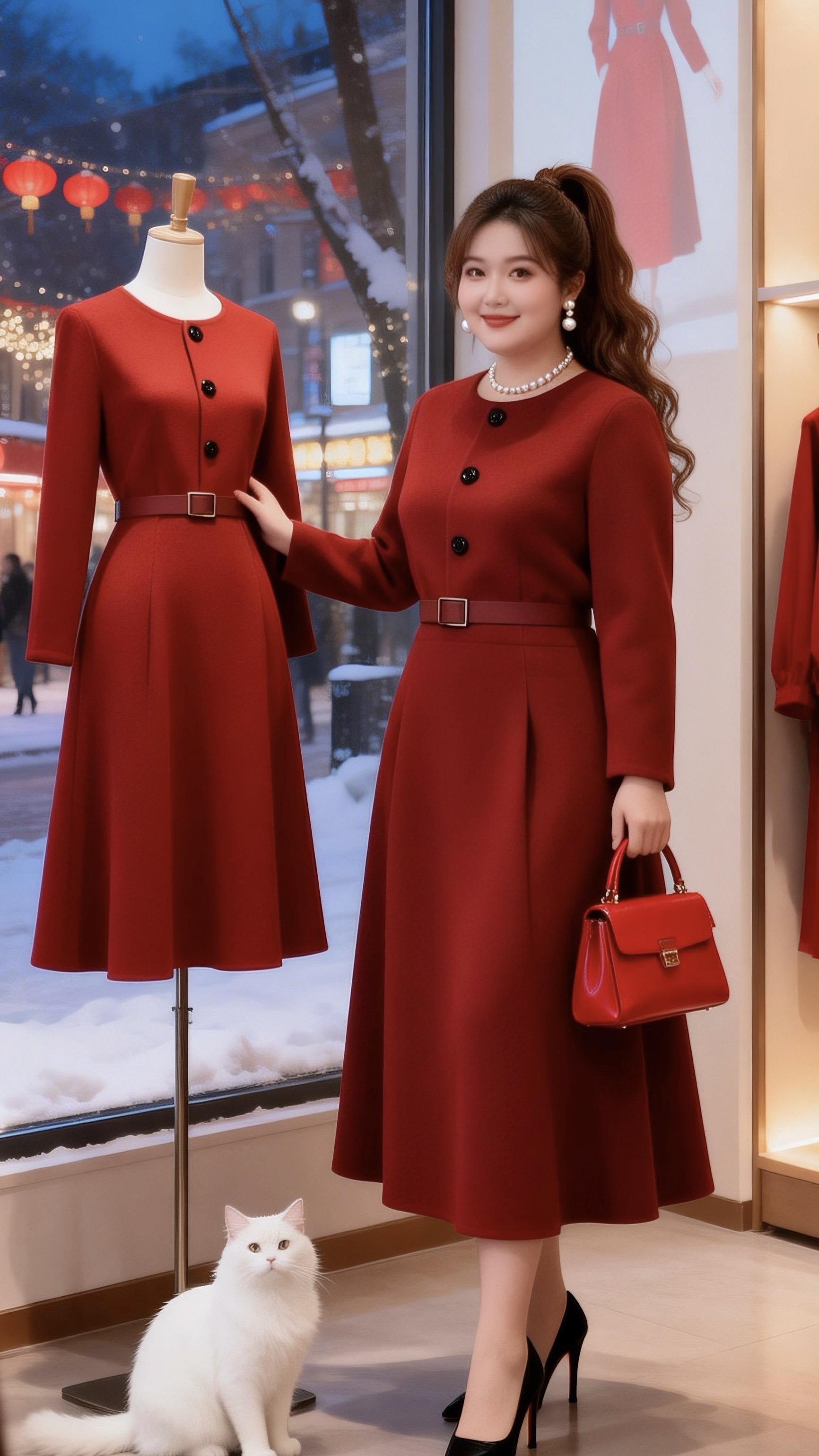 大码女装适合中年女性的秋冬气质穿搭过年有效穿搭指南秋冬的低调穿搭也能穿...