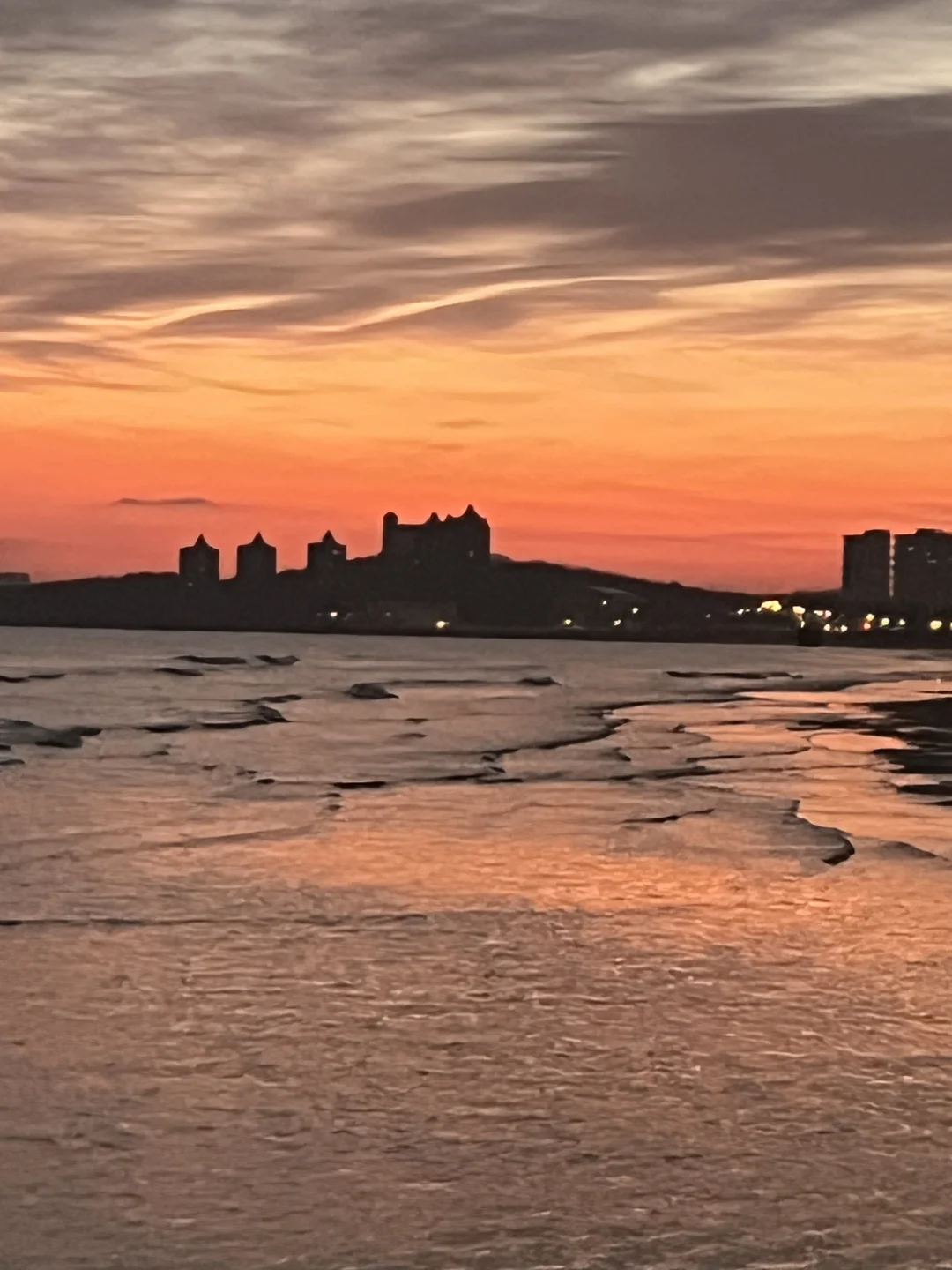 12.27号烟台日出前实况（今日有雪）
