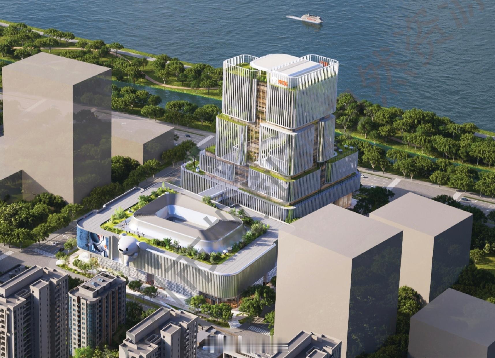 亚运村北侧的京东项目公示。 