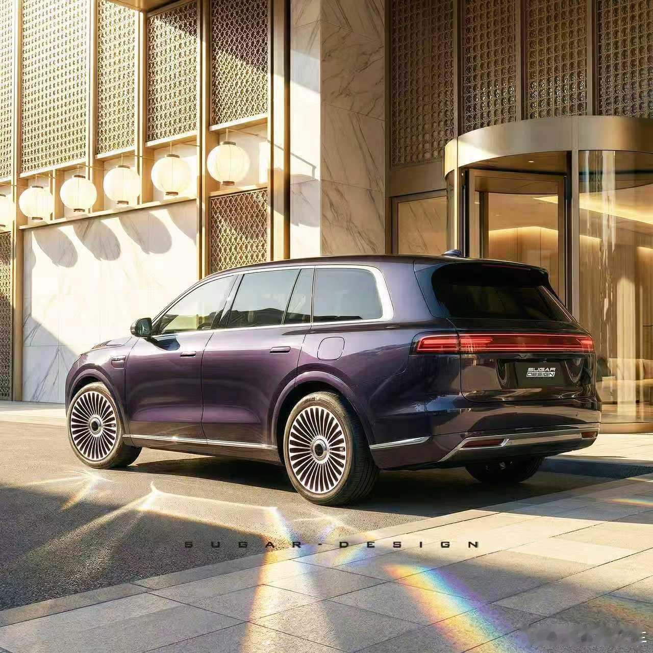 最近「大三排9系」的话题很热，奕境的大三排SUV预计会在这个二季度登场，这组渲染