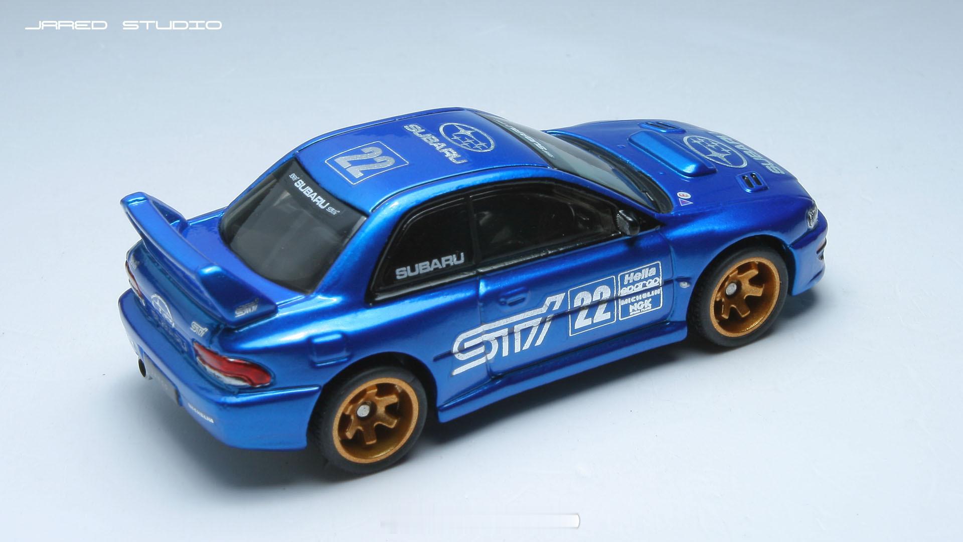 hotwheels风火轮斯巴鲁斯巴鲁翼豹wrx sti 22b 完工一辆22B改