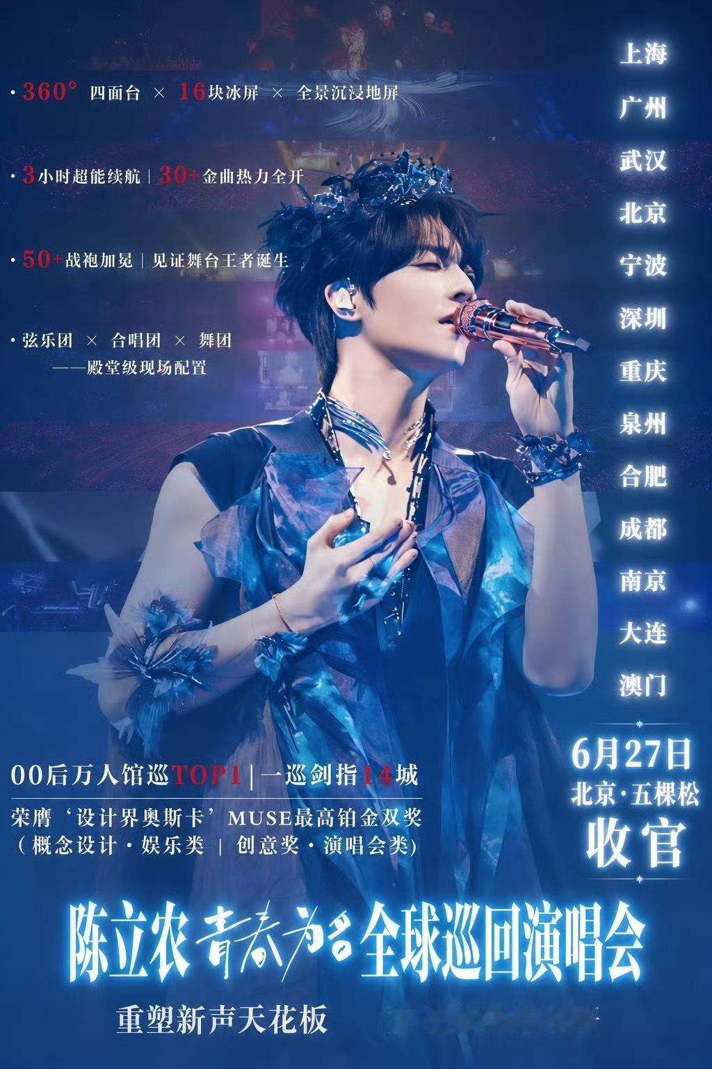 陈立农🇨🇳🐰 在角色里隐身 在旋律中现身🎥 从青春为名演唱会上的明媚💖