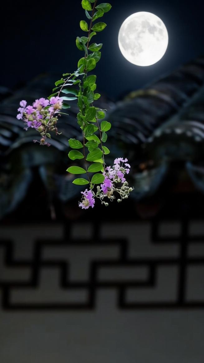 五律·茅窗同月小饮
〔当代〕邹謇

开窗纳晚凉，掇菽满筠筐。
瓮底咂醪软，池头菡