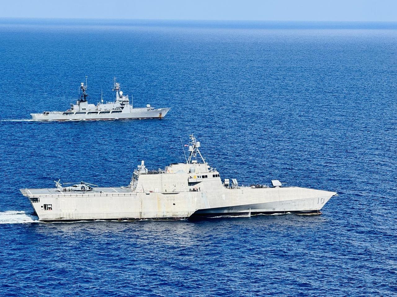 美国和菲律宾在2月9日发起了挑衅，在除夕当天，美国海军出动一艘濒海战斗舰和菲律宾