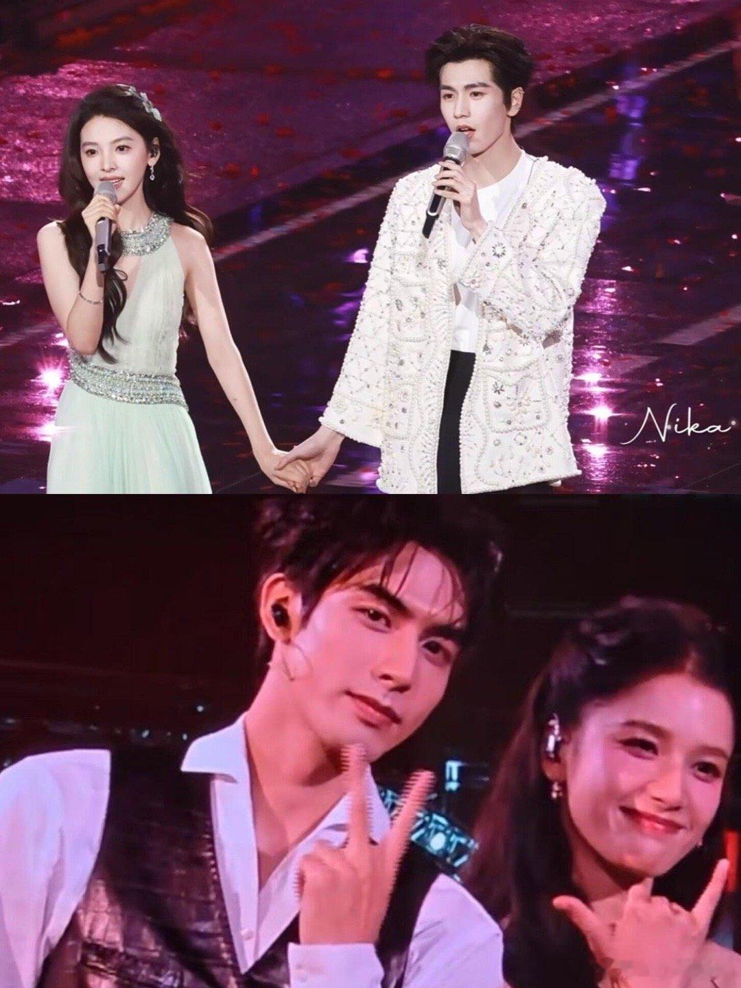 湖南跨年赢麻了！张凌赫宋威龙两对彩排齁甜是谁两对王子公主的彩排视频反复循环 找不