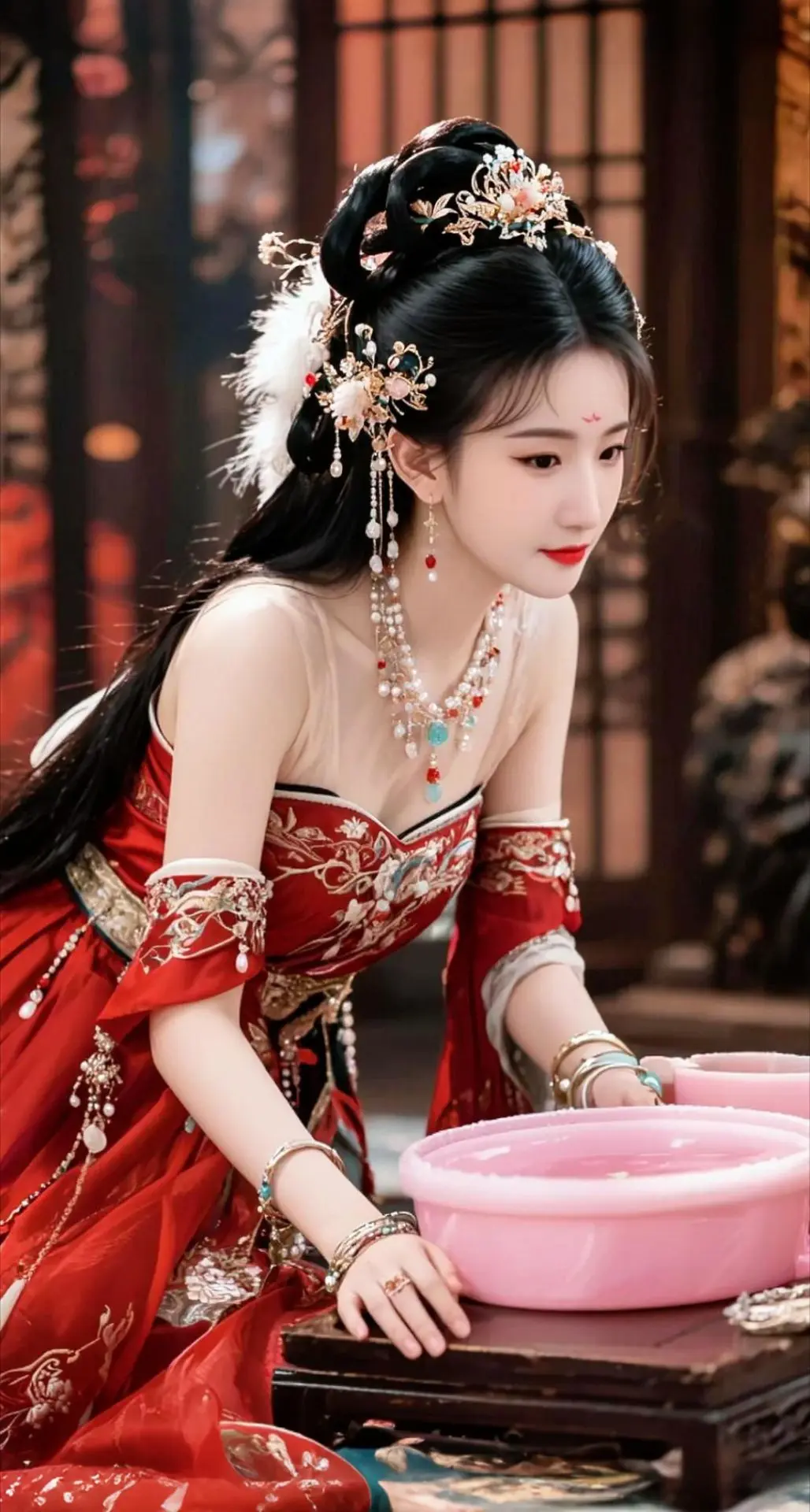 AI扩图 AI古风华服照