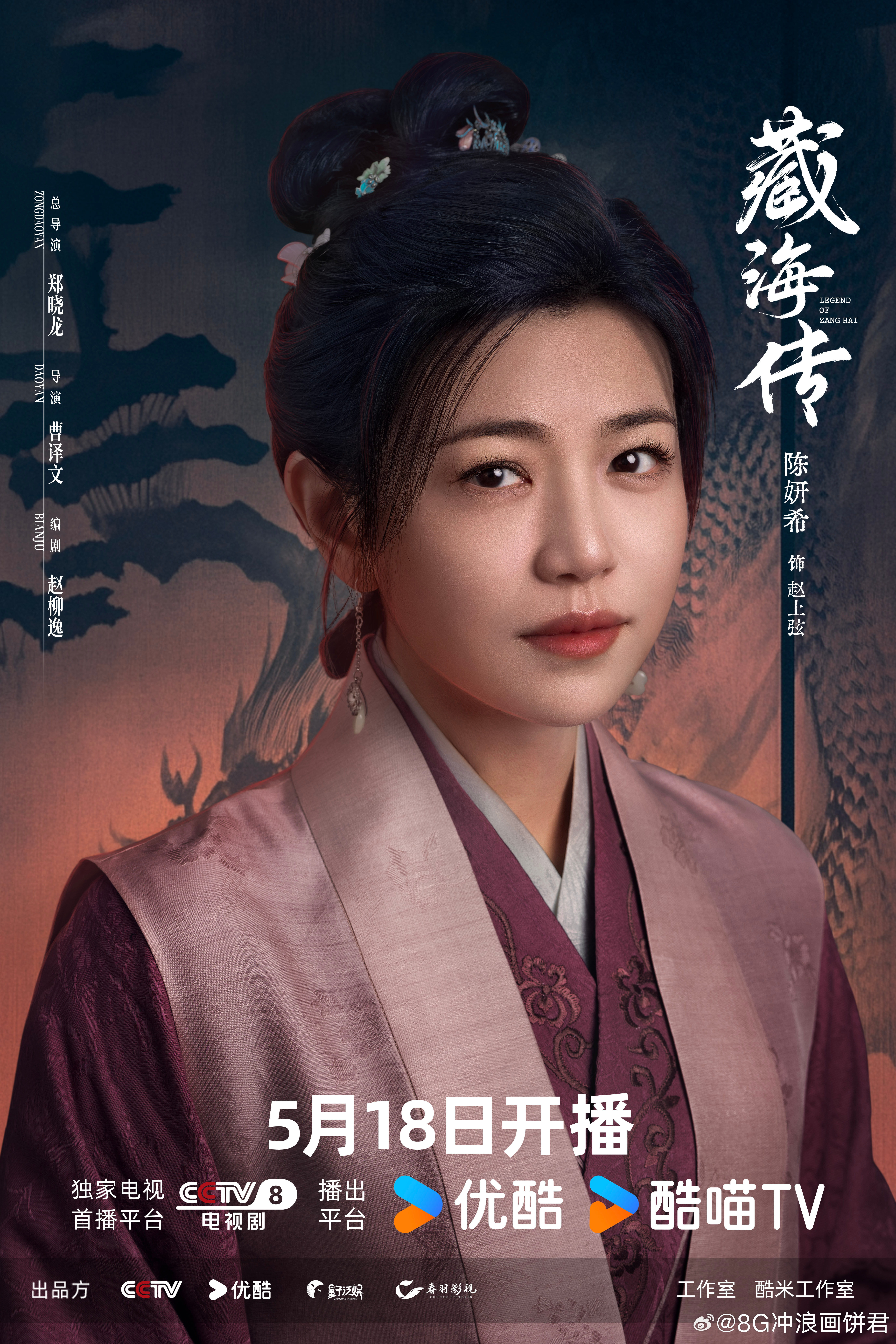 陈妍希特邀出演藏海传 定档啦！5月18日锁定央视八套和👖，看饰演的赵上弦，如何