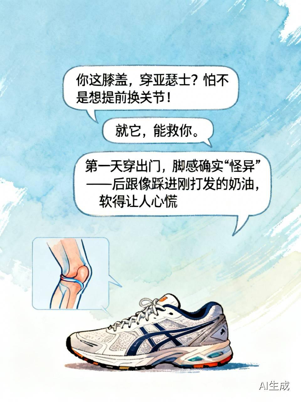 “你这膝盖，穿亚瑟士？怕不是想提前换关节！”骨科老同学一句话，把我刚拆的鞋盒拍回