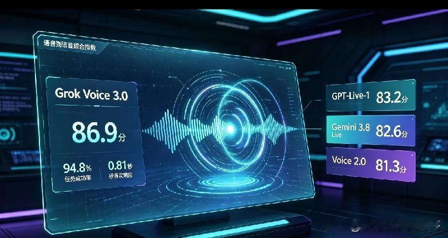 不再比拼声音像真人！xAI Grok Voice3.0登场，AI语音赛道迎来底层
