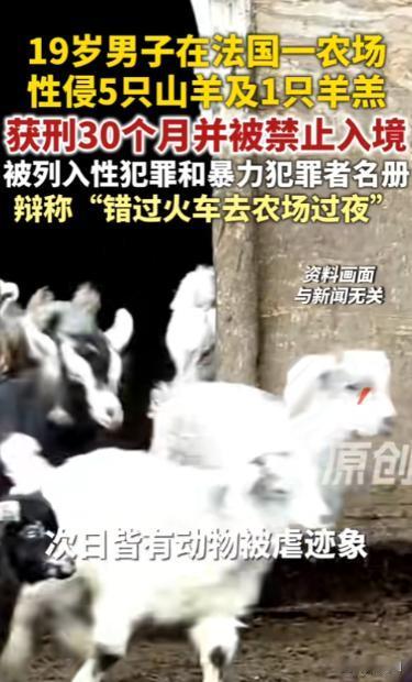 “没救了！”6月24日报道，法国，一男子比较变态，他的欲望无处发泄，竟潜入一所农