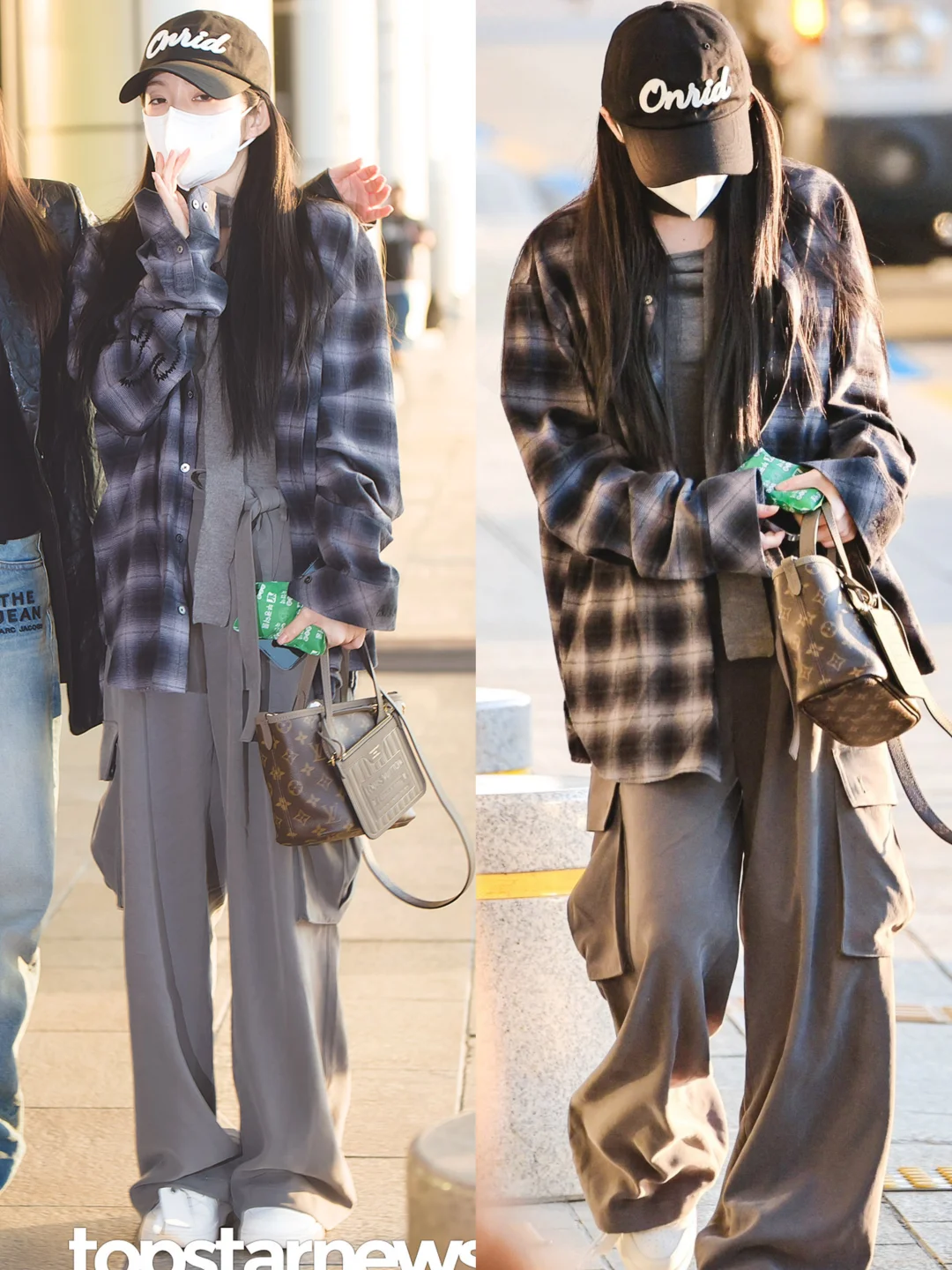 Irene裴珠泫机场私服，这身松弛感拉满！