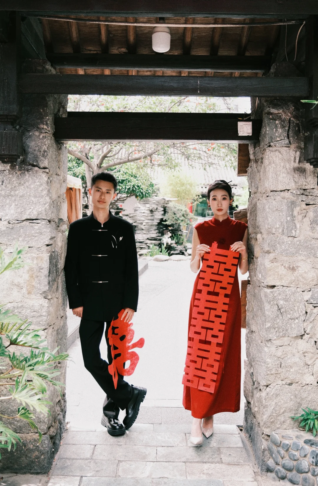 大理｜富士相机原图直出中式订婚拍照