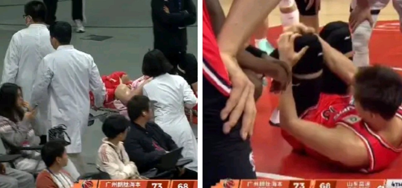 揪心！郭艾伦复出之战再遭重创，左膝受伤被担架抬离赛场郭艾伦被担架抬出场 北京时间