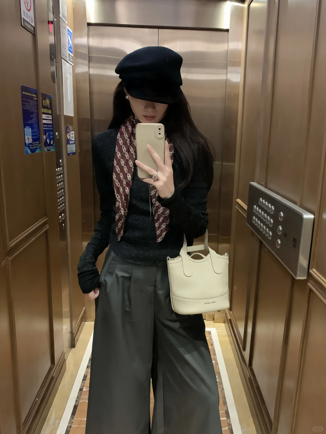入秋通勤 和丝巾🔓了！
