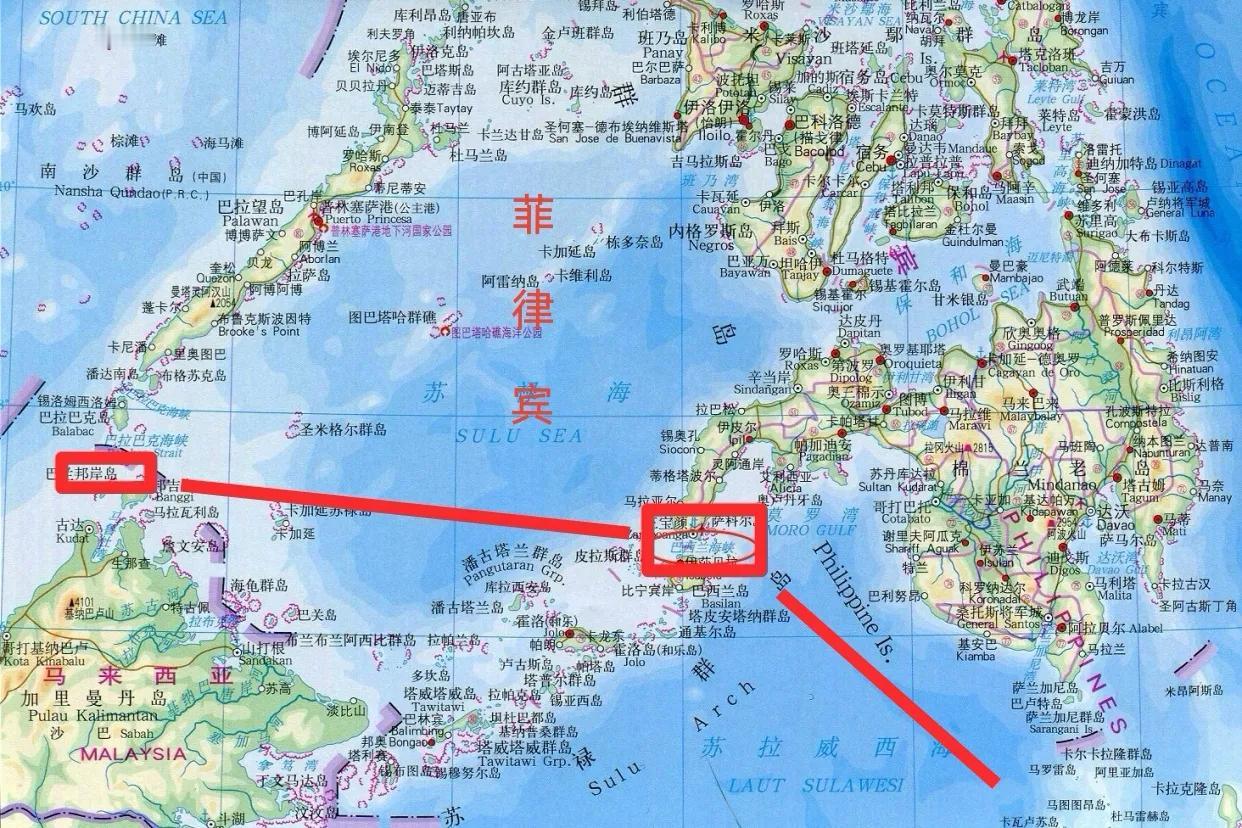 巴西兰海峡
难怪菲猴很焦燥

       认真观看地图，海空战队需从南沙过巴拉