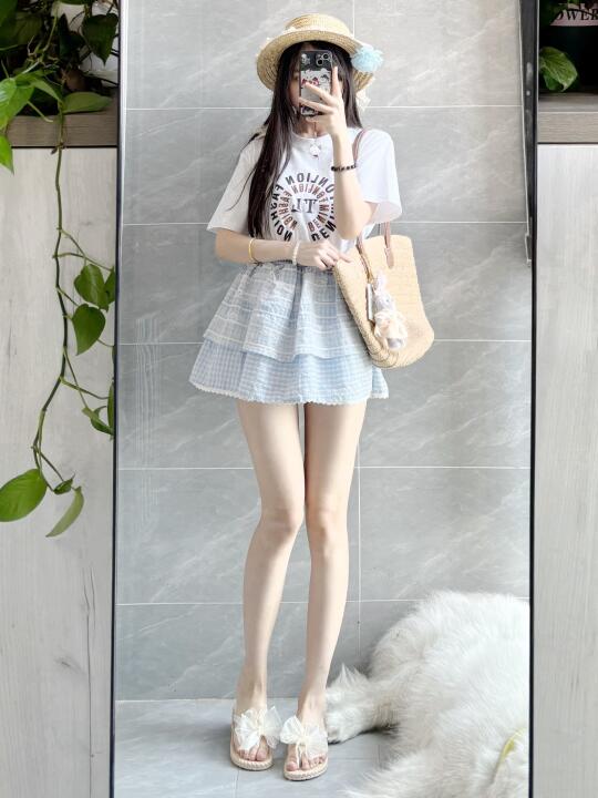 夏日甜美穿搭
