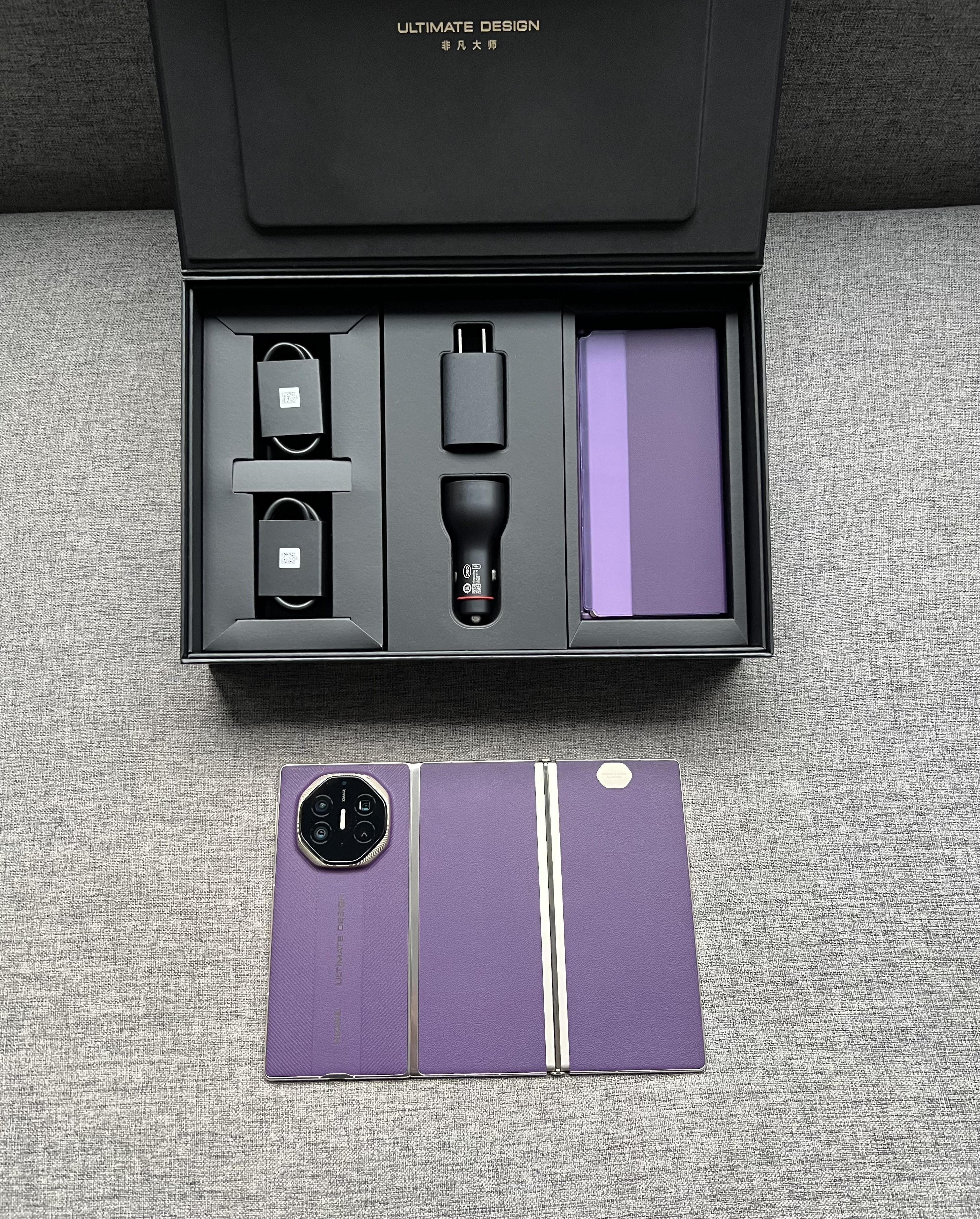 华为Mate XTs 非凡大师 16+512G 槿紫，99新全套，仅使用半个月，