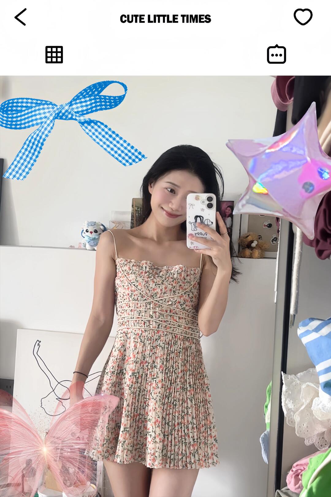 碎花裙的夏天  夏天当然要穿小裙子呀  夏天要穿漂亮的小裙子  碎花裙...