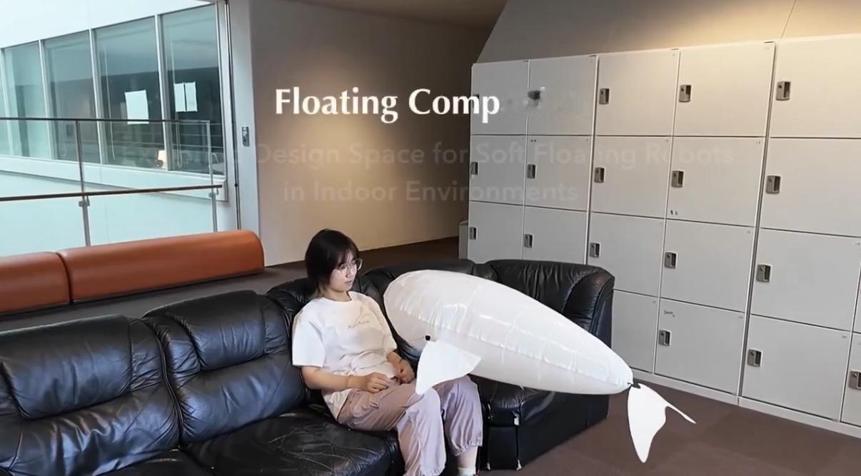 软软糯糯，海豚一样的漂浮机器人，有没有搞头？

有研究员做了一个用于互动的软体漂