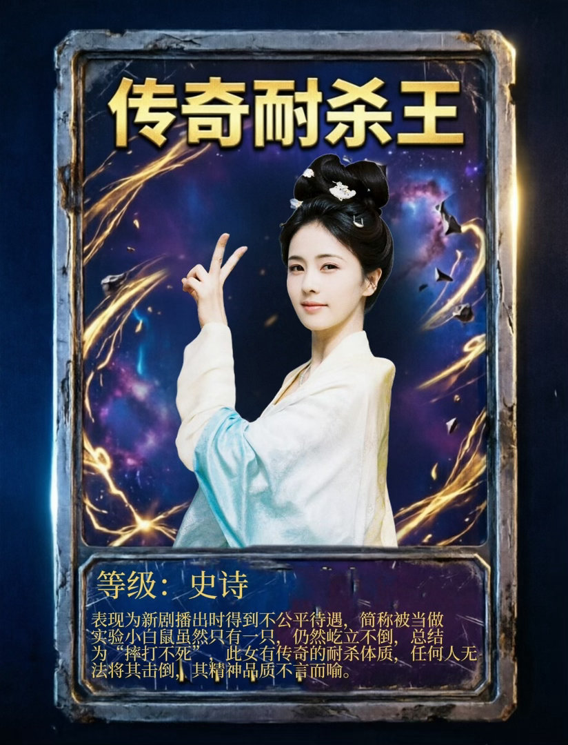 恭喜你获得一张传奇耐杀王牌—白鹿 
