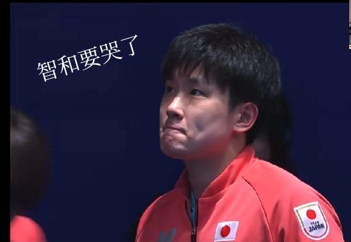 张本智和输掉一分很伤心，面对镜头感觉都要哭了！

刚刚日本队对阵比利时这场男团比