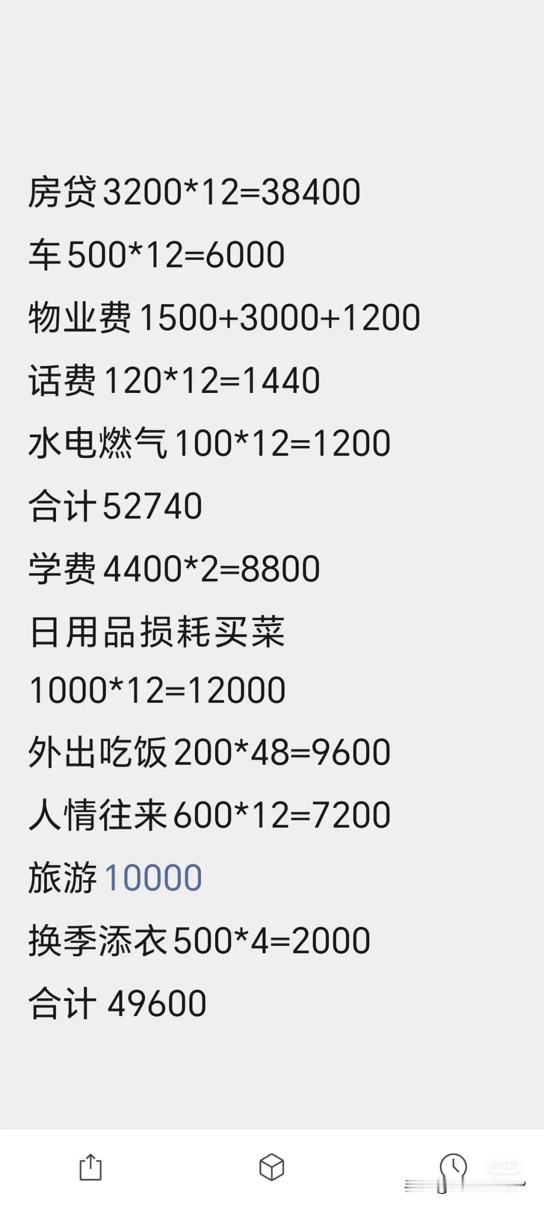 一个家庭一年的正常开销应该是多少？十万？二十万还是三十万、五十万？其实，很多家庭