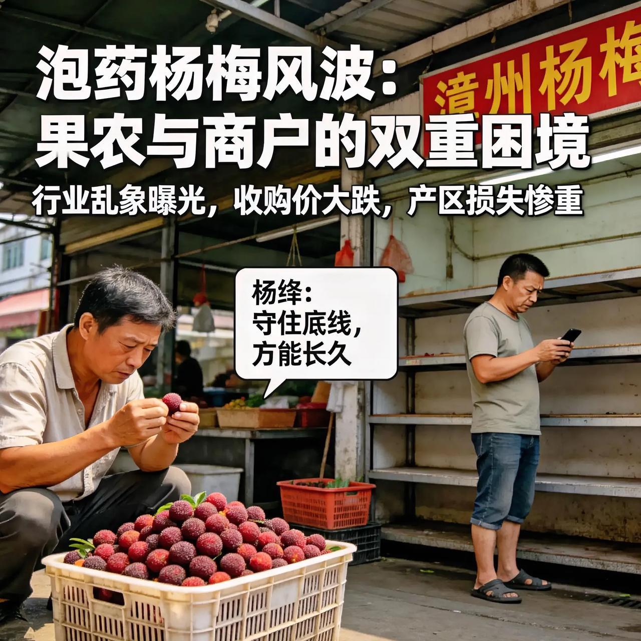 泡药杨梅风波发酵！大批商家主动断货，最苦的是老实果农
 
真的太唏嘘了！好好的杨